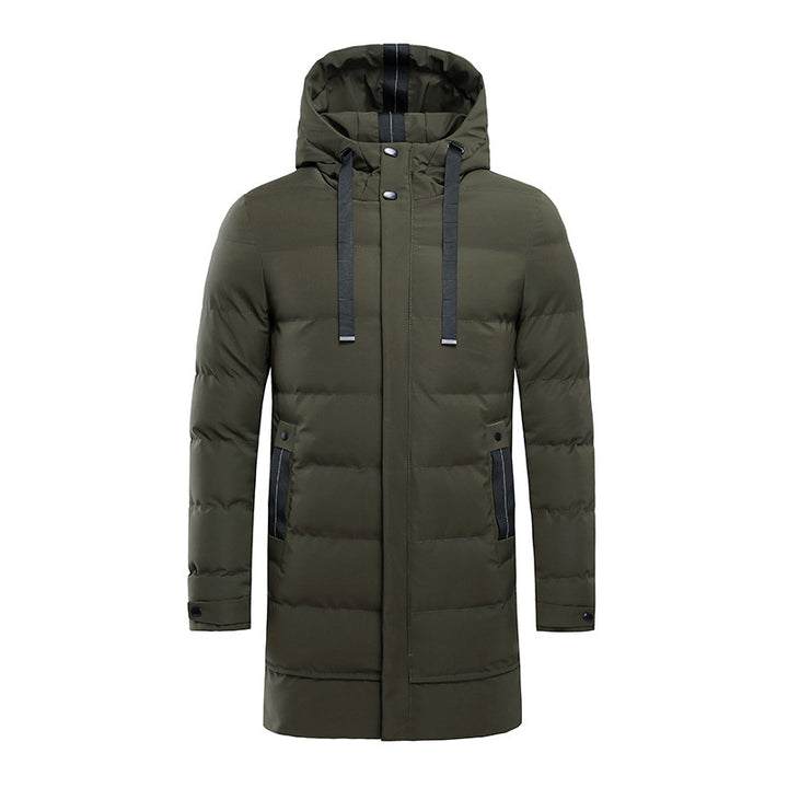 Men's insulated outdoor jacket with adjustable hood and functional pockets Lisslune