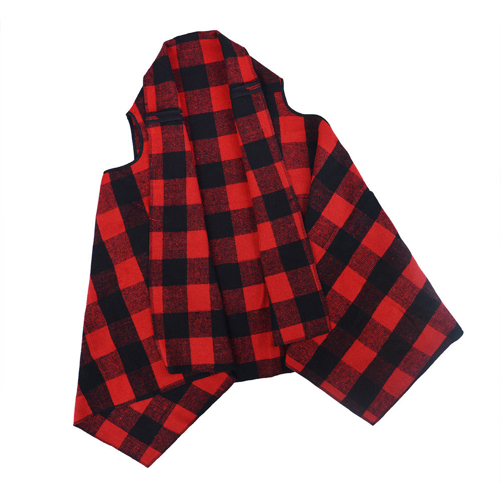 Women's Lush Checked Poncho Lisslune