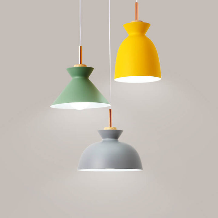 Lisslune | AuroraLite Nordic Pendant Light | Metal Design | 1-Light | Modern Color Options