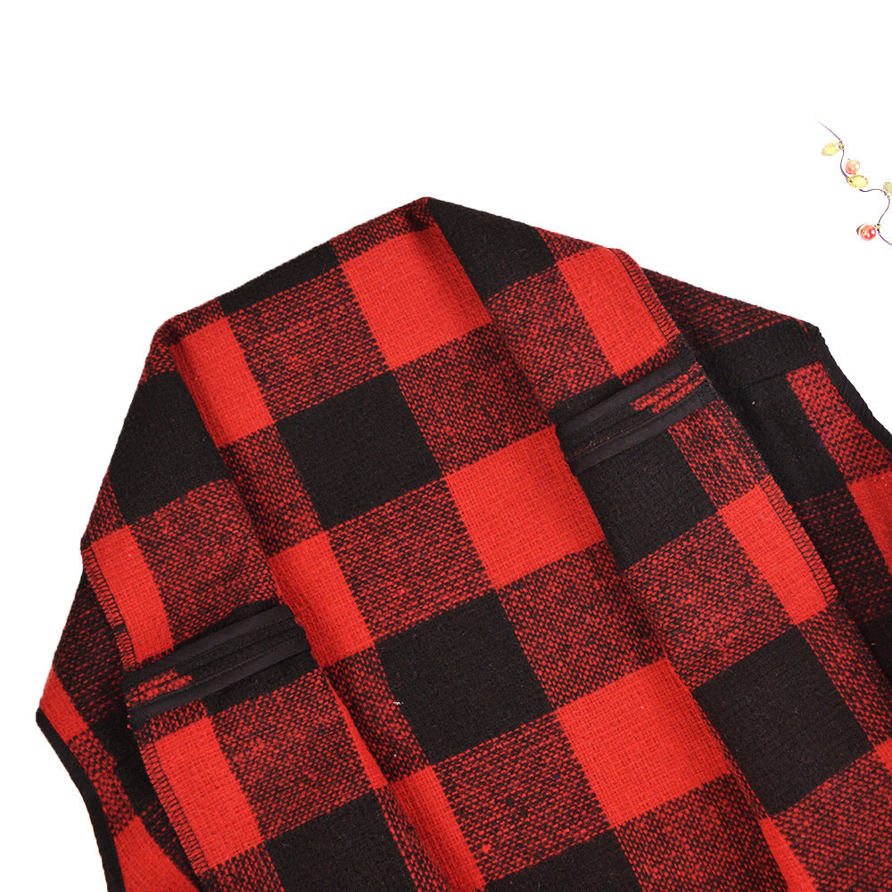 Women's Lush Checked Poncho Lisslune