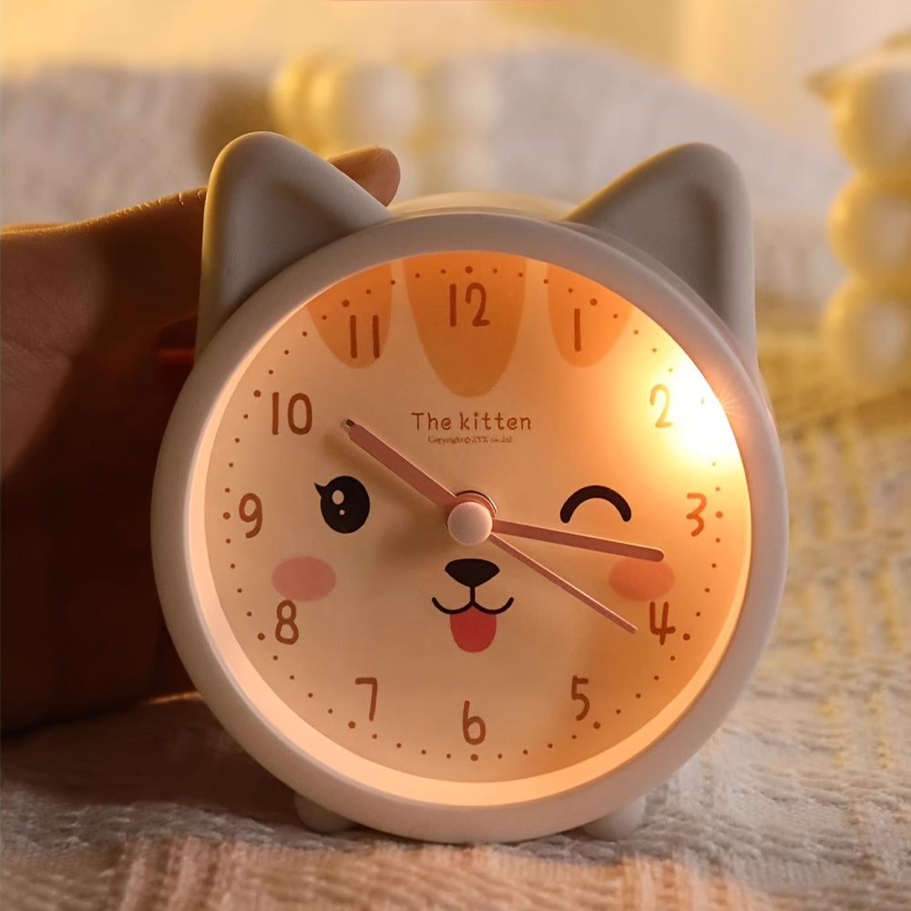 Lisslune | Children's Alarm Clock with Night Light – Quiet, Rabbit Pattern & Compact Design