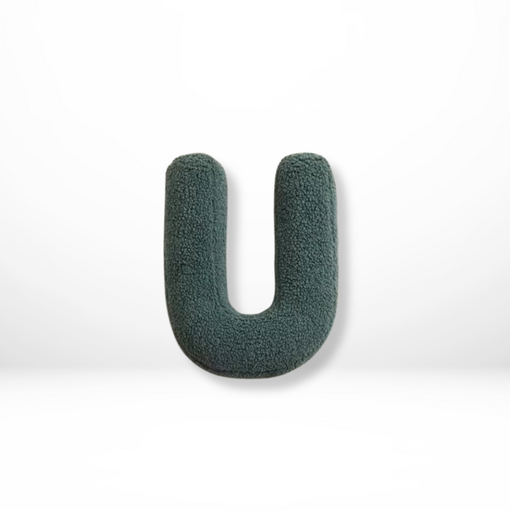 Lisslune | Alphabet Cushion Velura – Soft Velvet Decorative Cushion in Every Letter of the Alphabet