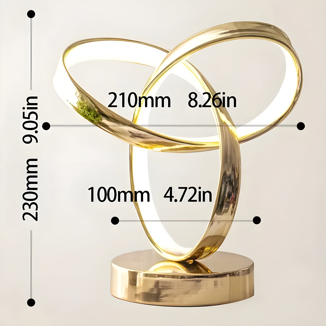Lisslune | Lamp - Luxury Golden Möbius Ring Desk Reading Lamp