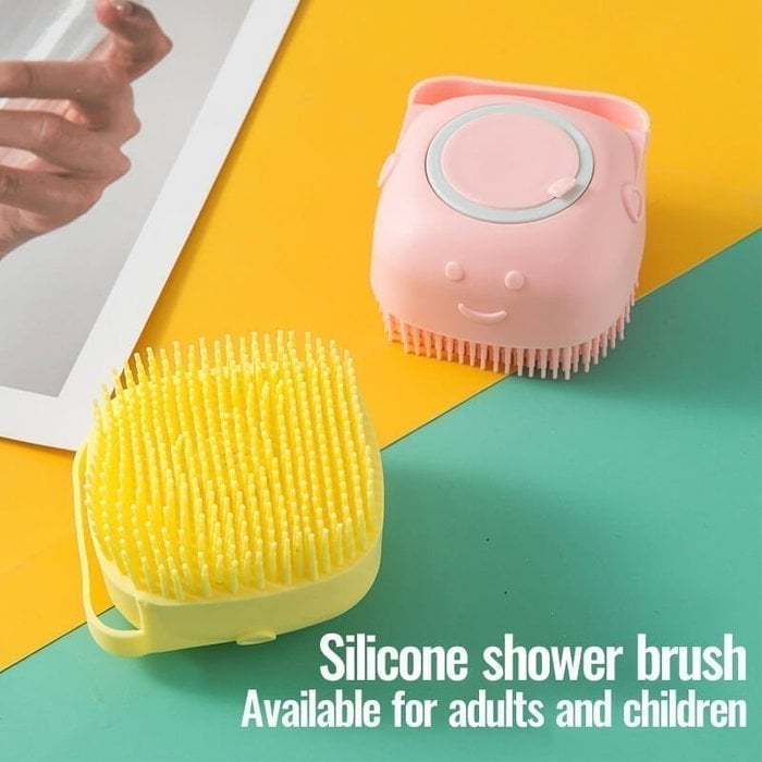 Lisslune | Bathroom Pet Bath Brush Massage Soft Silicone Comb Pet