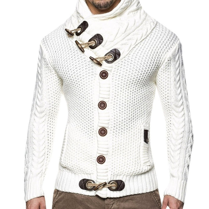 Men's cardigan with asymmetrical collar Lisslune