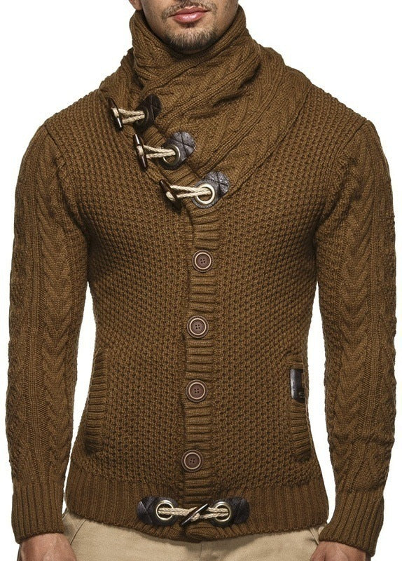 Men's cardigan with asymmetrical collar Lisslune