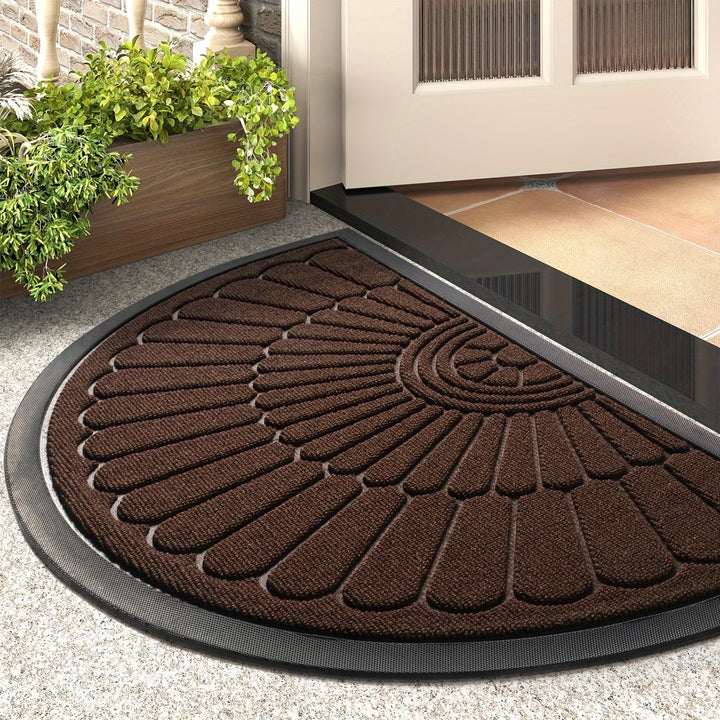 Lisslune | Half-Round Door Mat Rubber – Durable and Non-Slip for Indoor and Outdoor