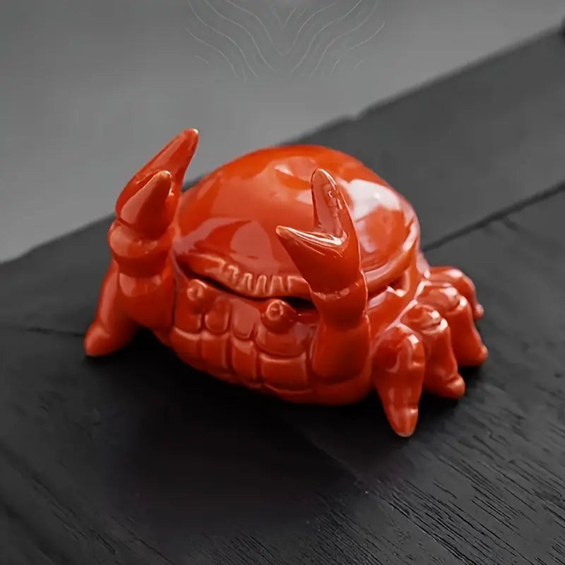 Lisslune | CrabbySmoke – Unique crab-shaped ashtray with lid