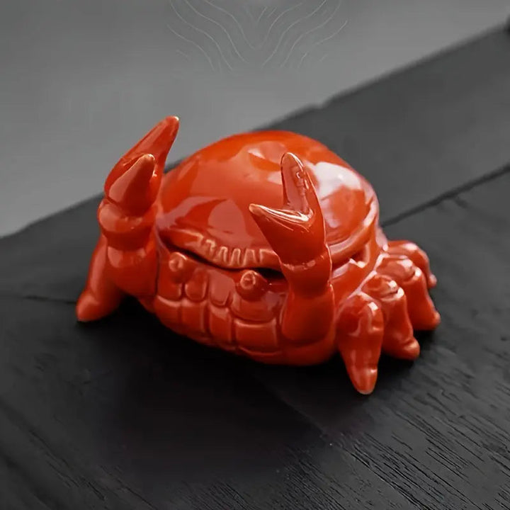 Lisslune | CrabbySmoke – Unique crab-shaped ashtray with lid