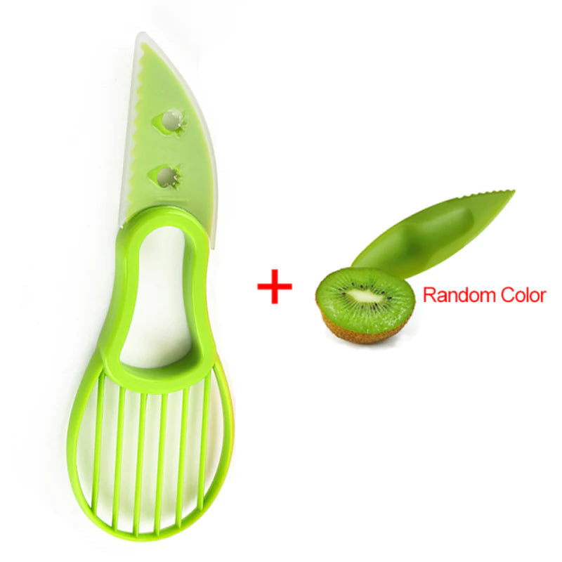 Lisslune | 3 in 1 Avocado Slicer Shea Corer Butter Fruit Peeler Cutter Pulp Separator Plastic Knife Kitchen Appliances Vegetable Tools Kitchen Gadgets