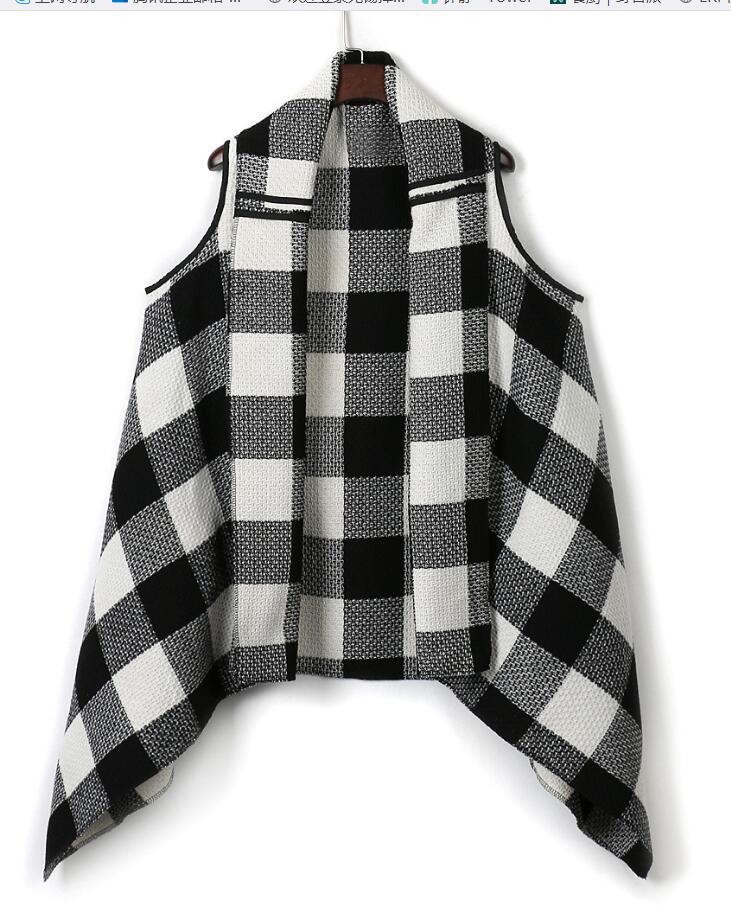Women's Lush Checked Poncho Lisslune