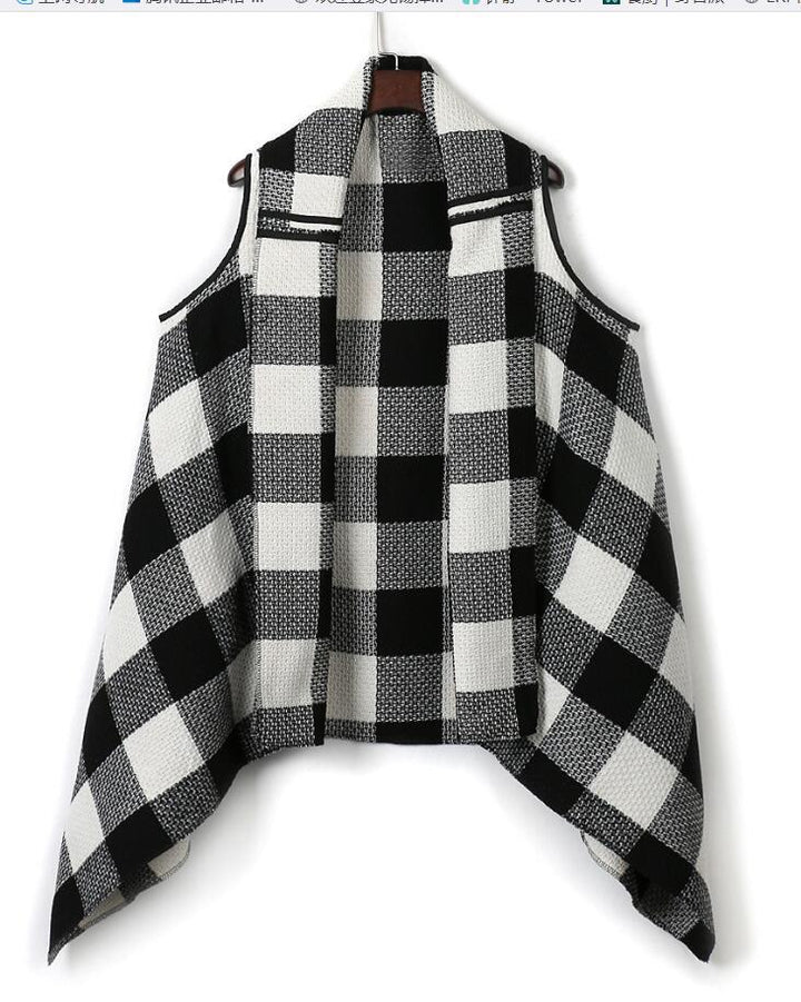 Women's Lush Checked Poncho Lisslune