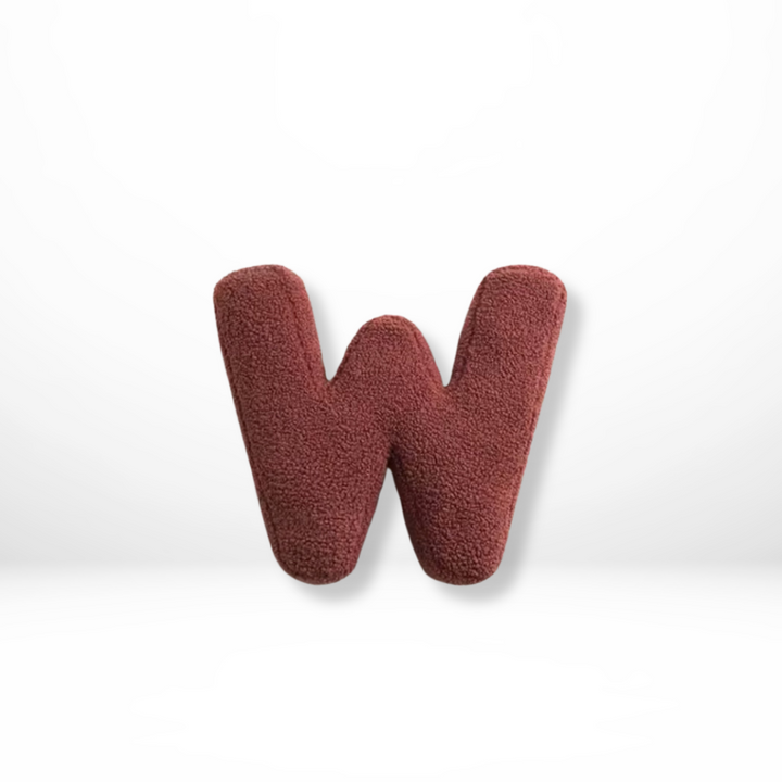 Lisslune | Alphabet Cushion Velura – Soft Velvet Decorative Cushion in Every Letter of the Alphabet