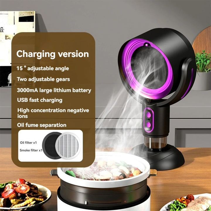 Lisslune | SmokeAway Venti – Portable Air Purifier Fan with Ion Technology and USB Charger