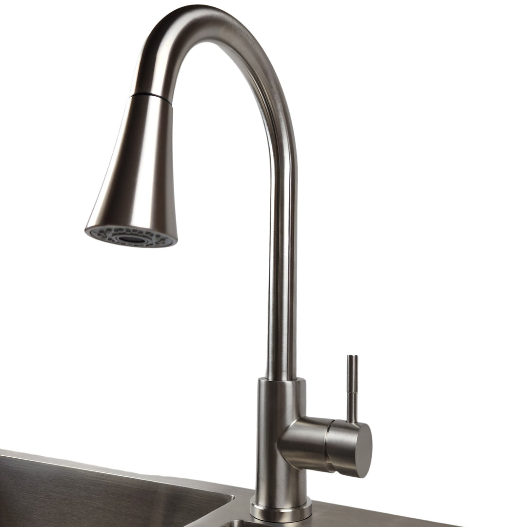 Lisslune | Kitchen mixer, faucet JF-7020S with pull-out spray, 2 modes, 400 mm