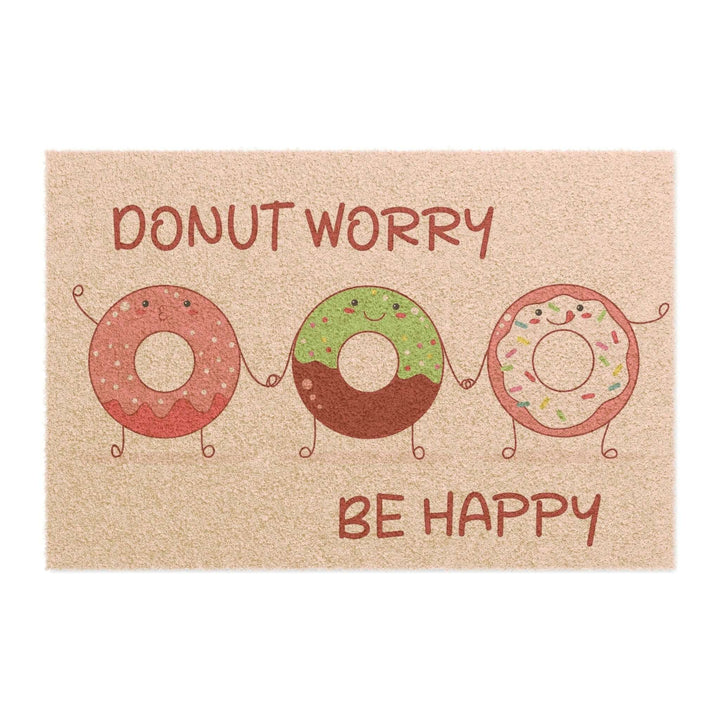 Lisslune | Adjustable Donut don't worry doormat - Eco-friendly grade-A tufted coconut fiber