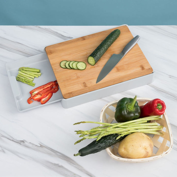 Lisslune | SliceTray – Multifunctional storage tray for cutting boards