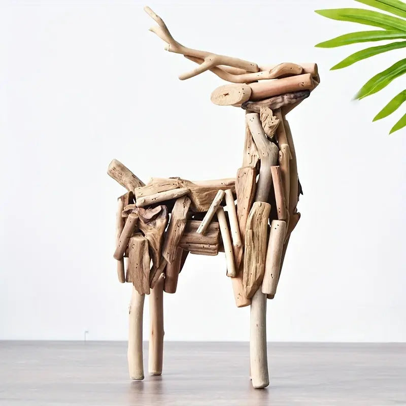 Lisslune | WoodGrace - Abstract Deer Sculpture