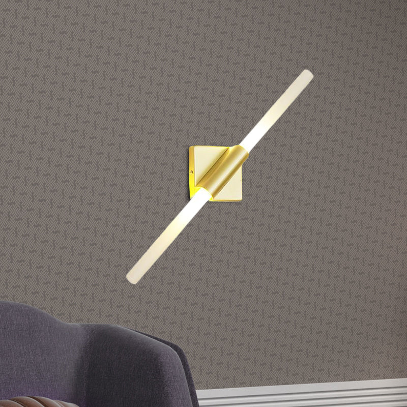 Lisslune | Rotatable linear wall lamp Postmodern metal 2/4 heads gold wall mounting light