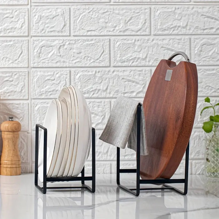Lisslune | PlateMate - Robust metal plate rack for organized storage