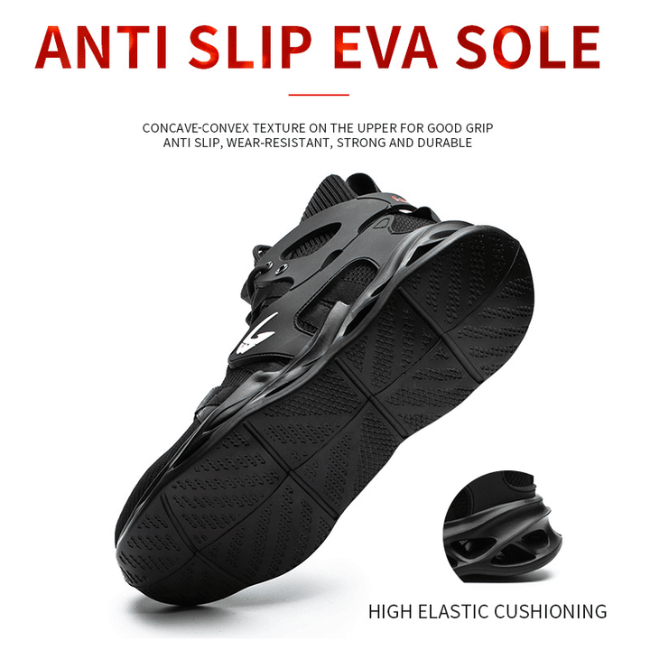 Lisslune | Lightweight, breathable work shoes with steel toe