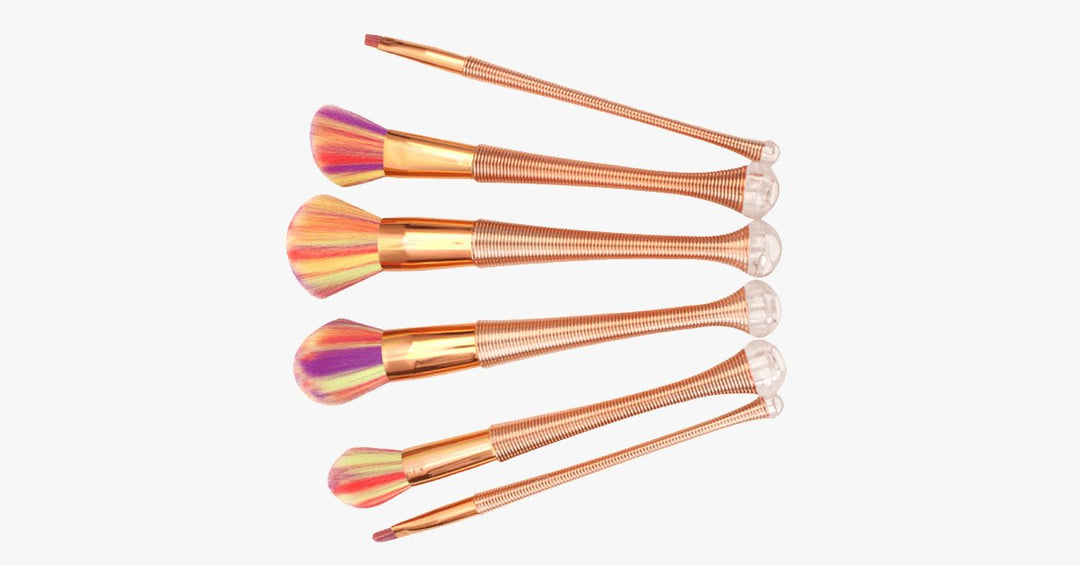 Lisslune | Rose Gold Bead Brush Set