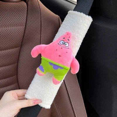 Lisslune | Plush Heart Frog Car Seatbelt Shoulder Pad