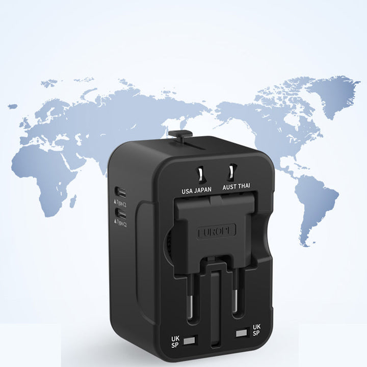 Lisslune | Universal travel adapter with dual USB ports