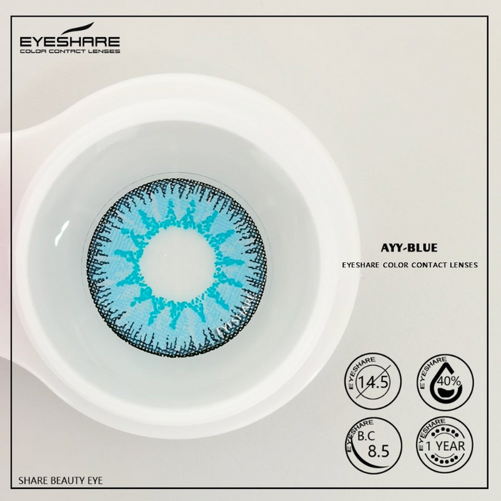 Rynx Cosplay AYY Blue 14.5mm 1 Pair | 1 Year