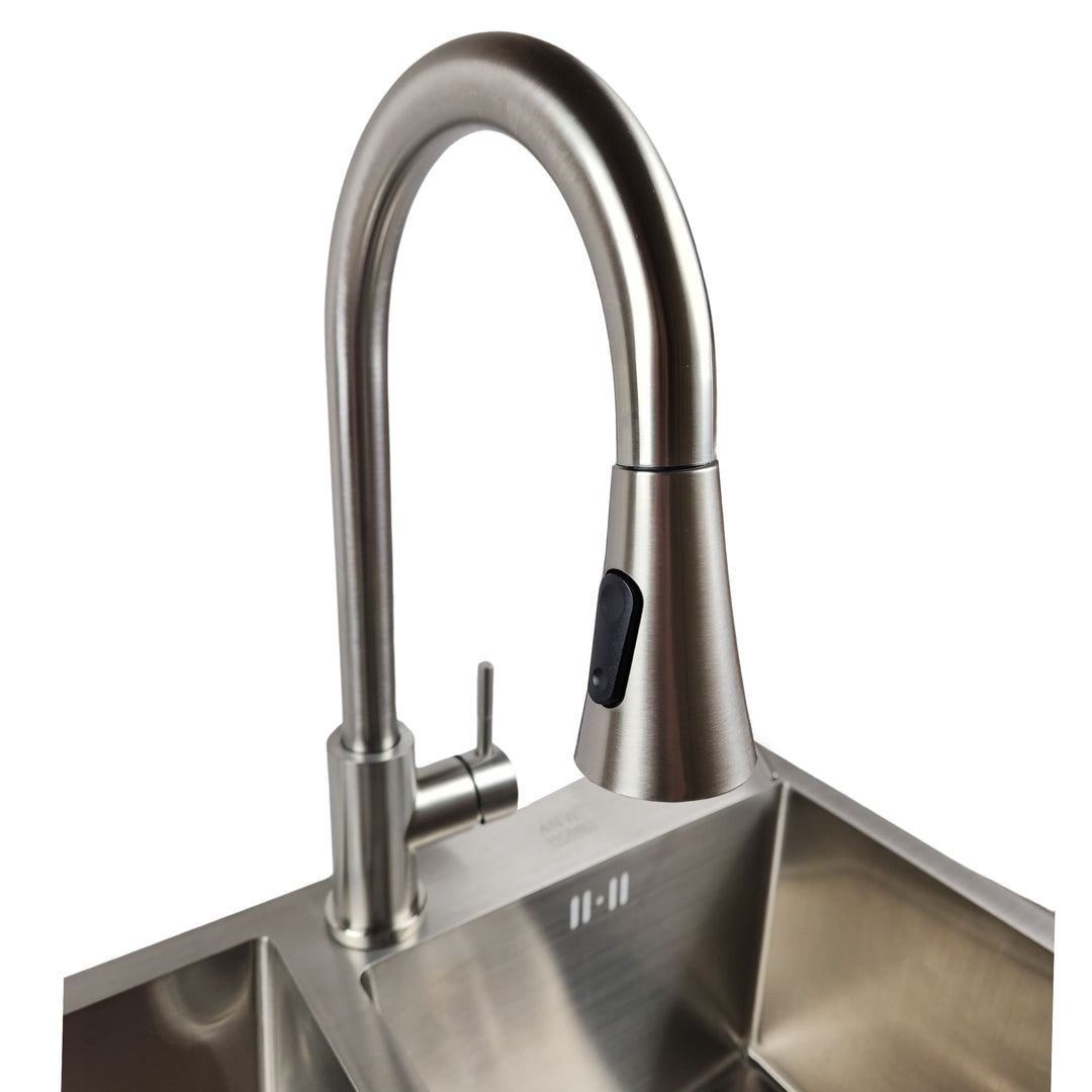 Lisslune | Kitchen mixer, faucet JF-7020S with pull-out spray, 2 modes, 400 mm