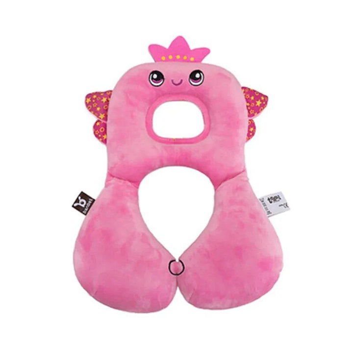 Lisslune | Kids Caricature Animal U-shaped Neck Pillow - Comfort & Protection for Car Rides
