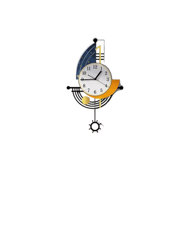 Lisslune | Decorative Wall Clock Navigation Sailboat Creative Design Clock Indoor Clock Decoration Living Room Background Wall Decor