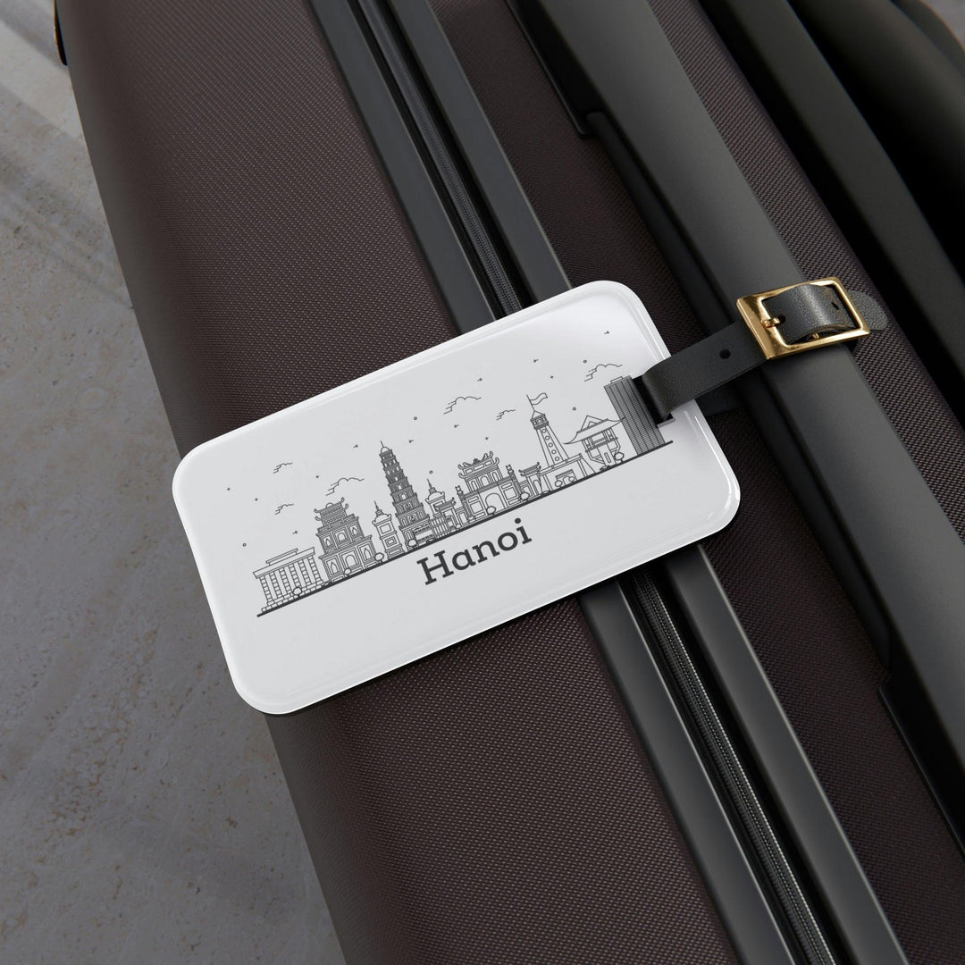 Lisslune | Chic Acrylic Luggage Tag Set with Luxury Leather Handle – Elevate Your Travel Essentials