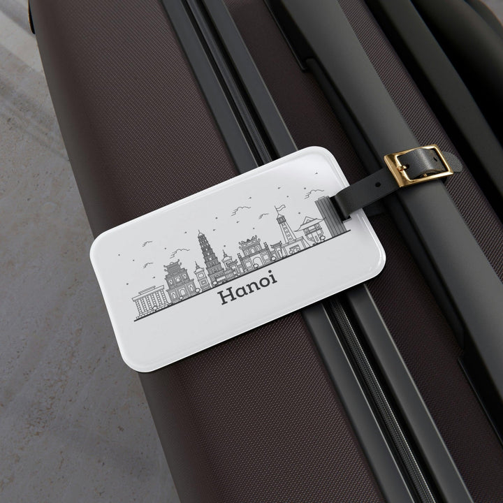 Lisslune | Chic Acrylic Luggage Tag Set with Luxury Leather Handle – Elevate Your Travel Essentials
