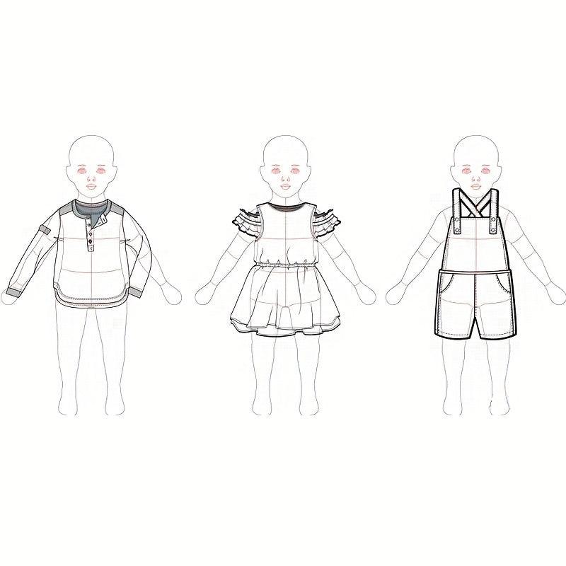 Lisslune | Clear Fashion Design Ruler - A must-have tool for precise sewing illustrations