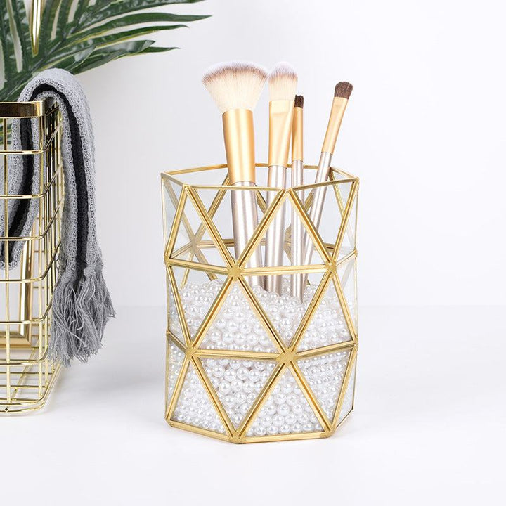 Rynx Elegance Gold Lining Makeup Brush Bucket