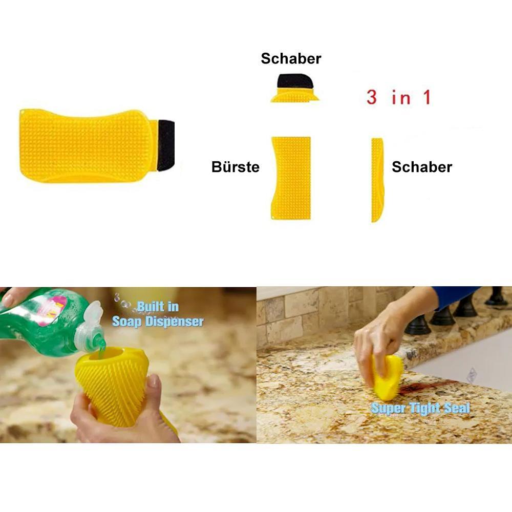 Lisslune | 3-in-1 Silicone Cleaning Brush