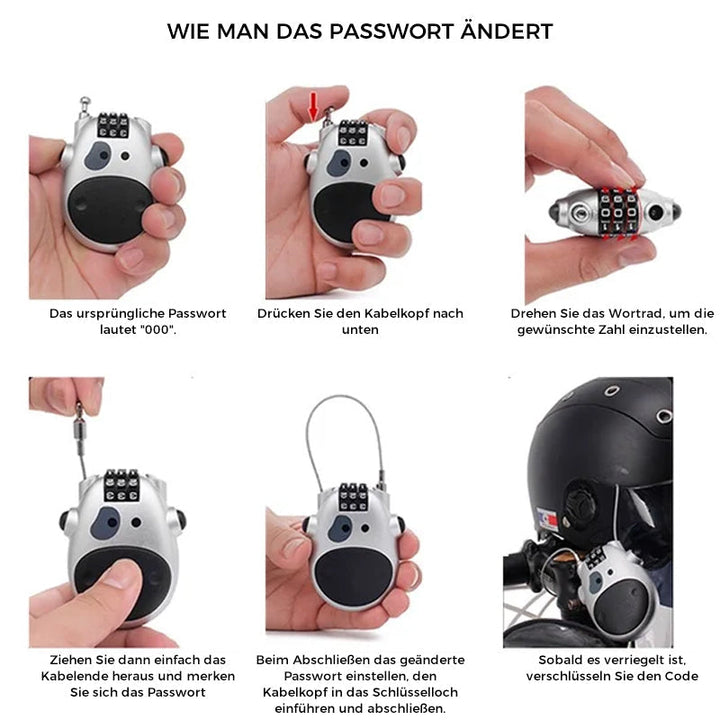 Lisslune | Portable theft-proof telescopic wire lock