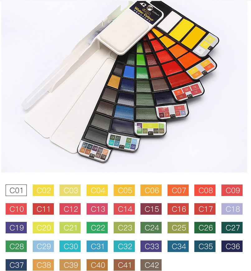 Lisslune | Handy Watercolor Travel Kit