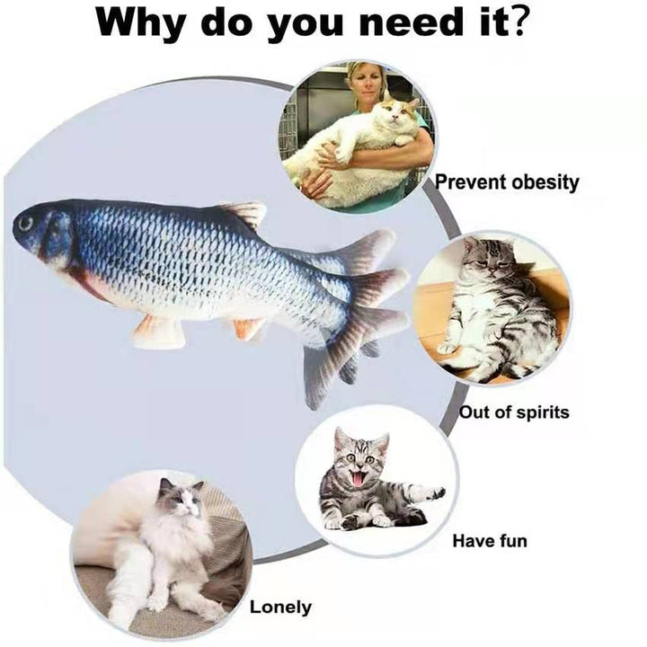 Lisslune | Cat USB Charger Interactive Fish Toy