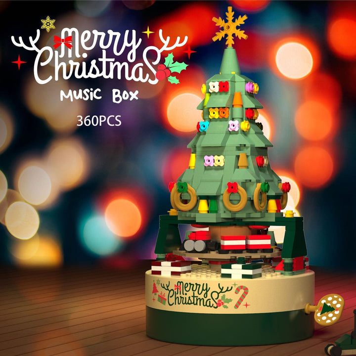 Lisslune | 360 PCS Music Box Christmas Tree Building Blocks