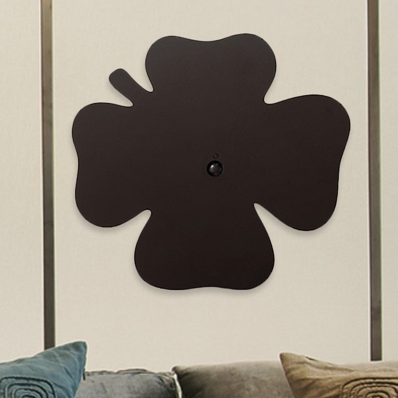 Skørter | Black Version Four-Leaf Clover Wall Night Lamp Minimalism LED Acrylic Night Shadow Light, USB