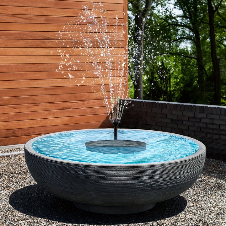 Lisslune | SolarSpring Vital Solar Fountain | Floating Pond Pump | Garden Decoration | Solar Water Feature for Outdoors