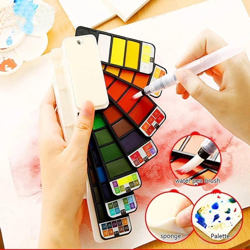 Lisslune | Handy Watercolor Travel Kit