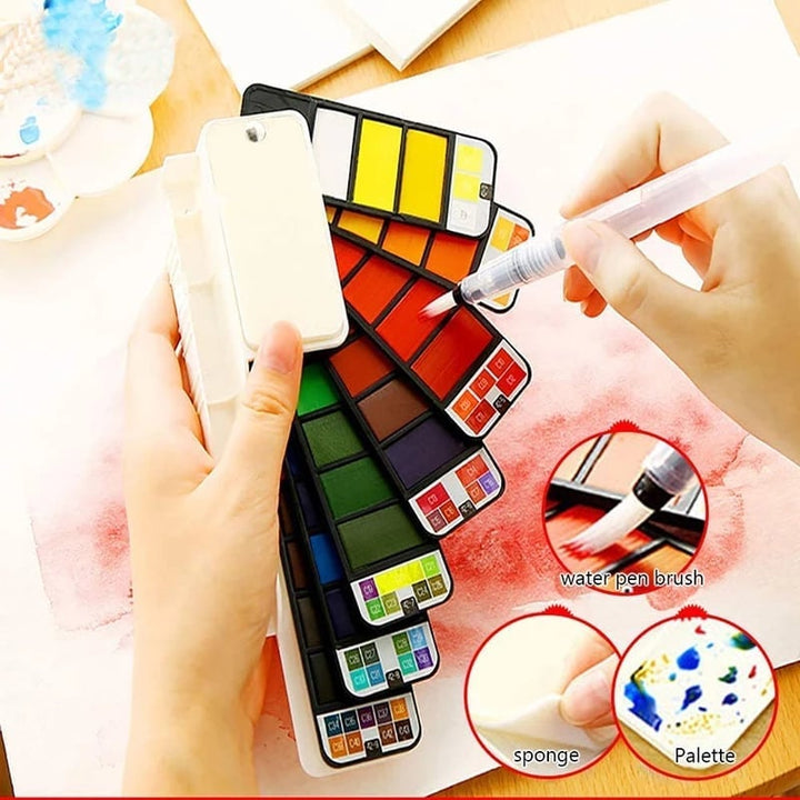 Lisslune | Handy Watercolor Travel Kit