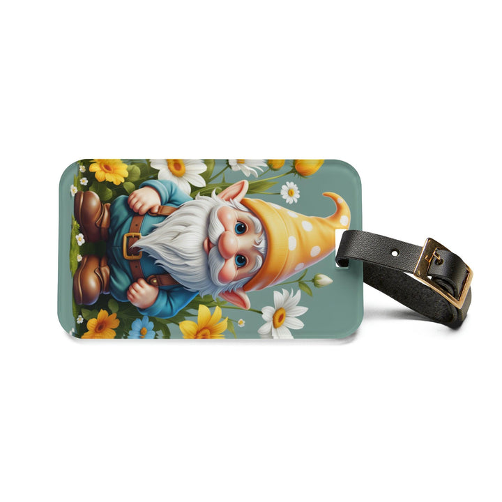 Lisslune | Charming Gnome Luggage Tag for Fun Travel Experiences
