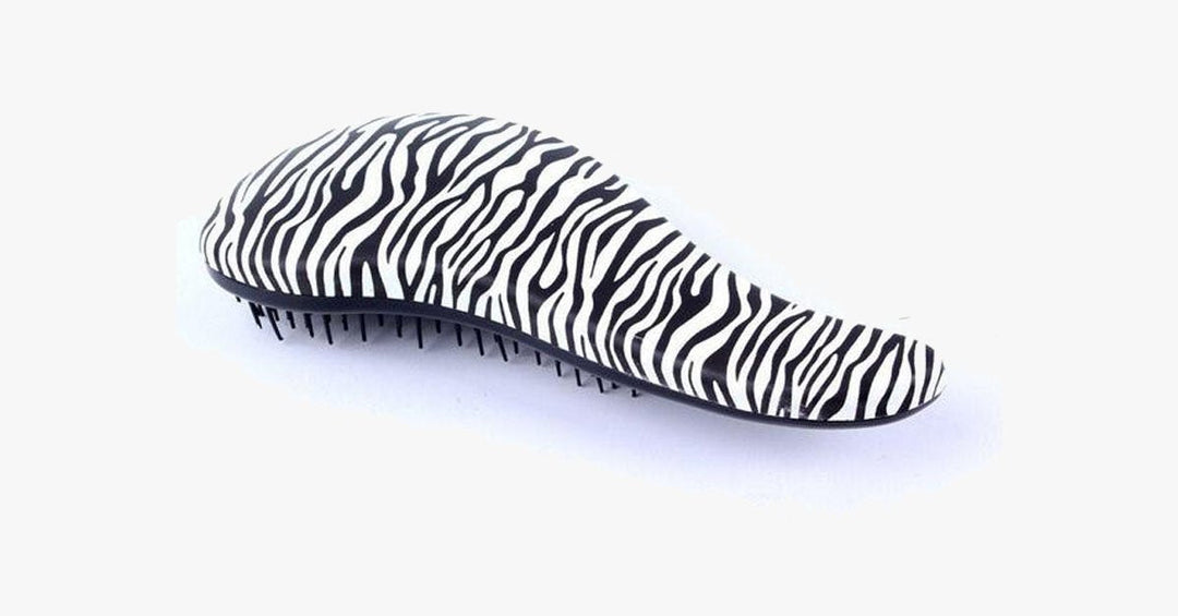 Lisslune | Zebra and Cheetah Pattern Hair Brush – Detangle the Knots