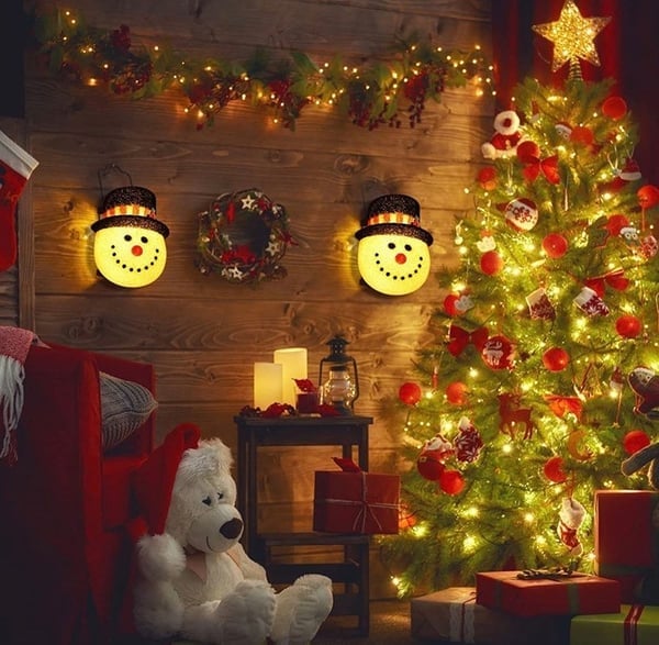 Lisslune | Snowman Porch Light Covers