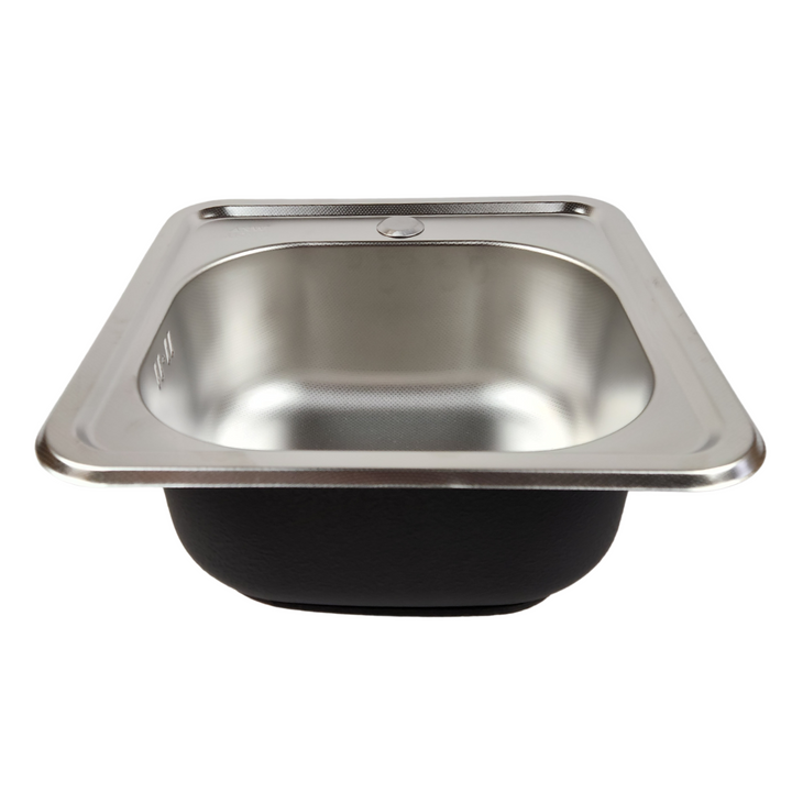Lisslune | Single bowl kitchen sink Micro Len 38x38 - siphon