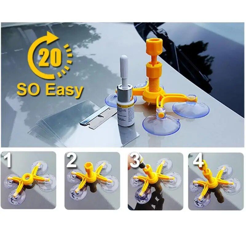 Lisslune | DIY window stool repair kit - Quick repair glass epoxy sealant for car windows